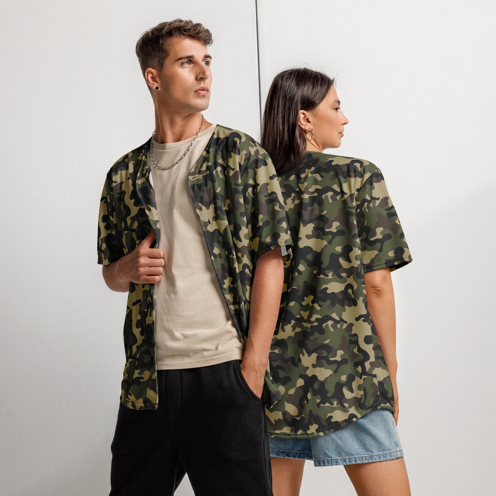 Camo Baseball Jersey | Classic MIlitary Brown