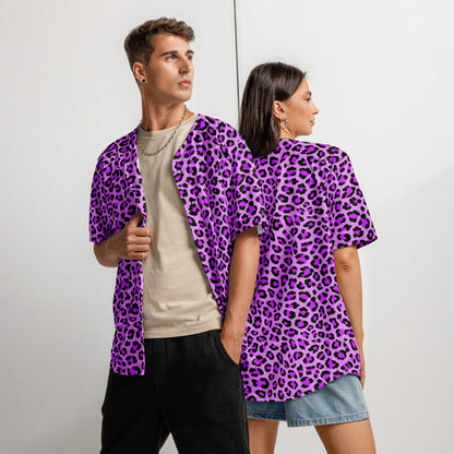 Leopard Jersey | Purple, Blue and Black Pattern