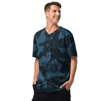 Camo Baseball Jersey | Military Blue Camouflage