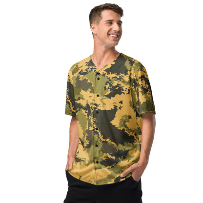 Camo Baseball Jersey | Desert Green Watercolor Camouflage