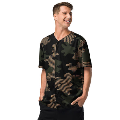 Camo Baseball Jersey | Military Green Camouflage