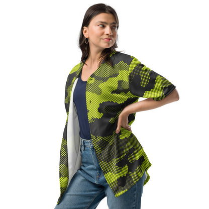 Camo Baseball Jersey | Green Dotted Camouflage