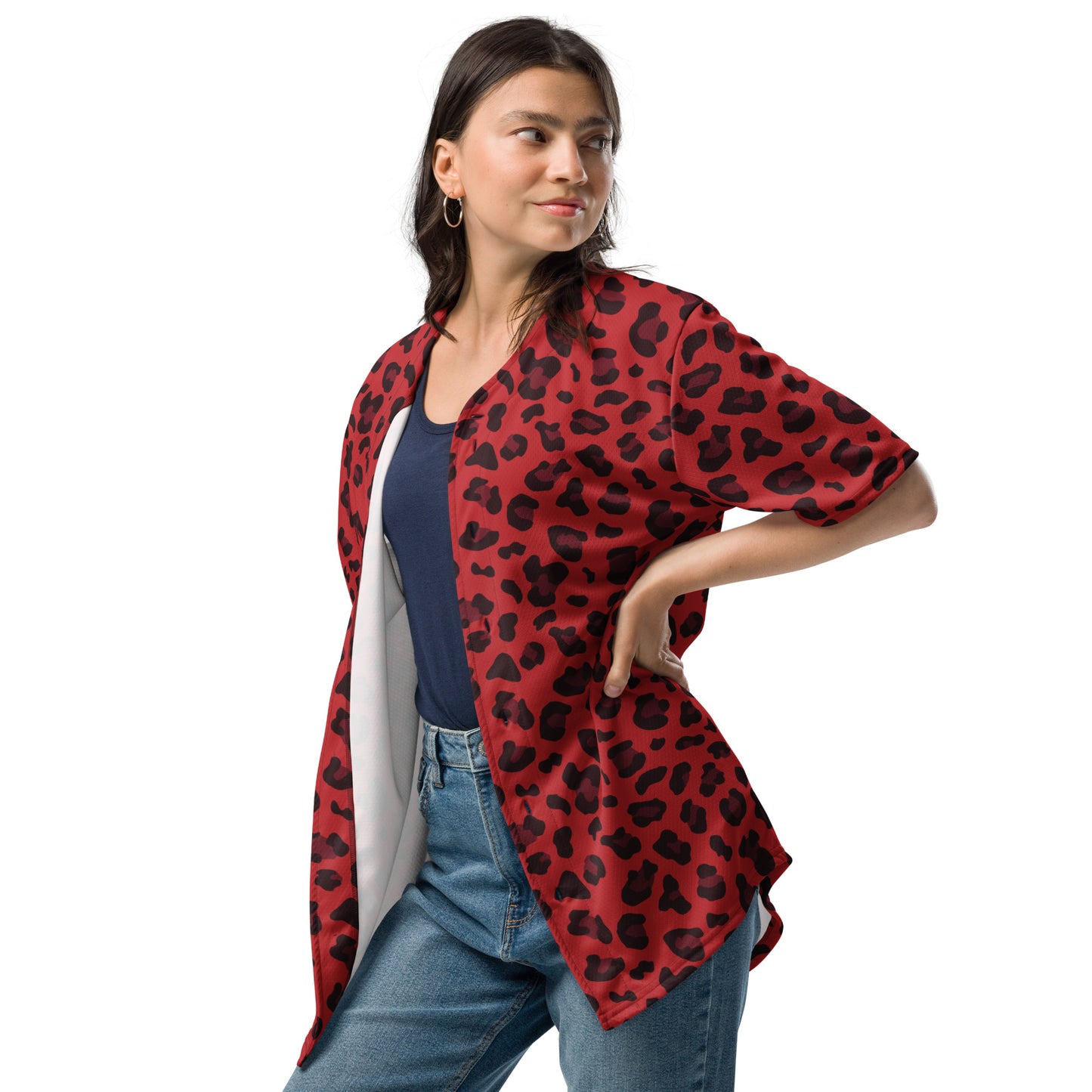 Leopard Jersey | Red and Black Pattern