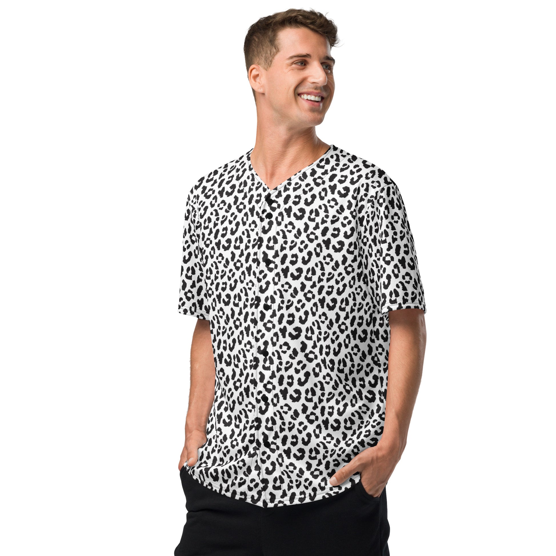 Leopard Jersey | Black and White Pattern