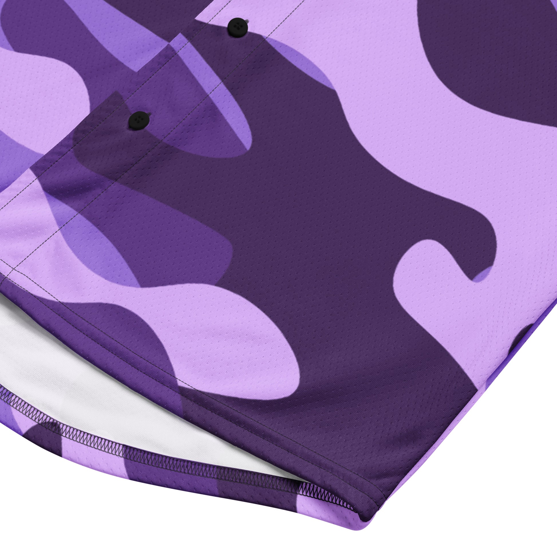 Baseball Jersey | Purple, Blue & Mauve Camouflage