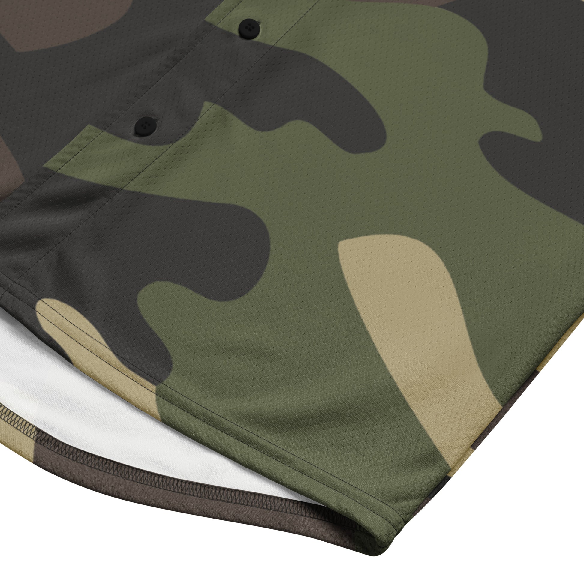 Baseball Jersey | Classic Green Camouflage