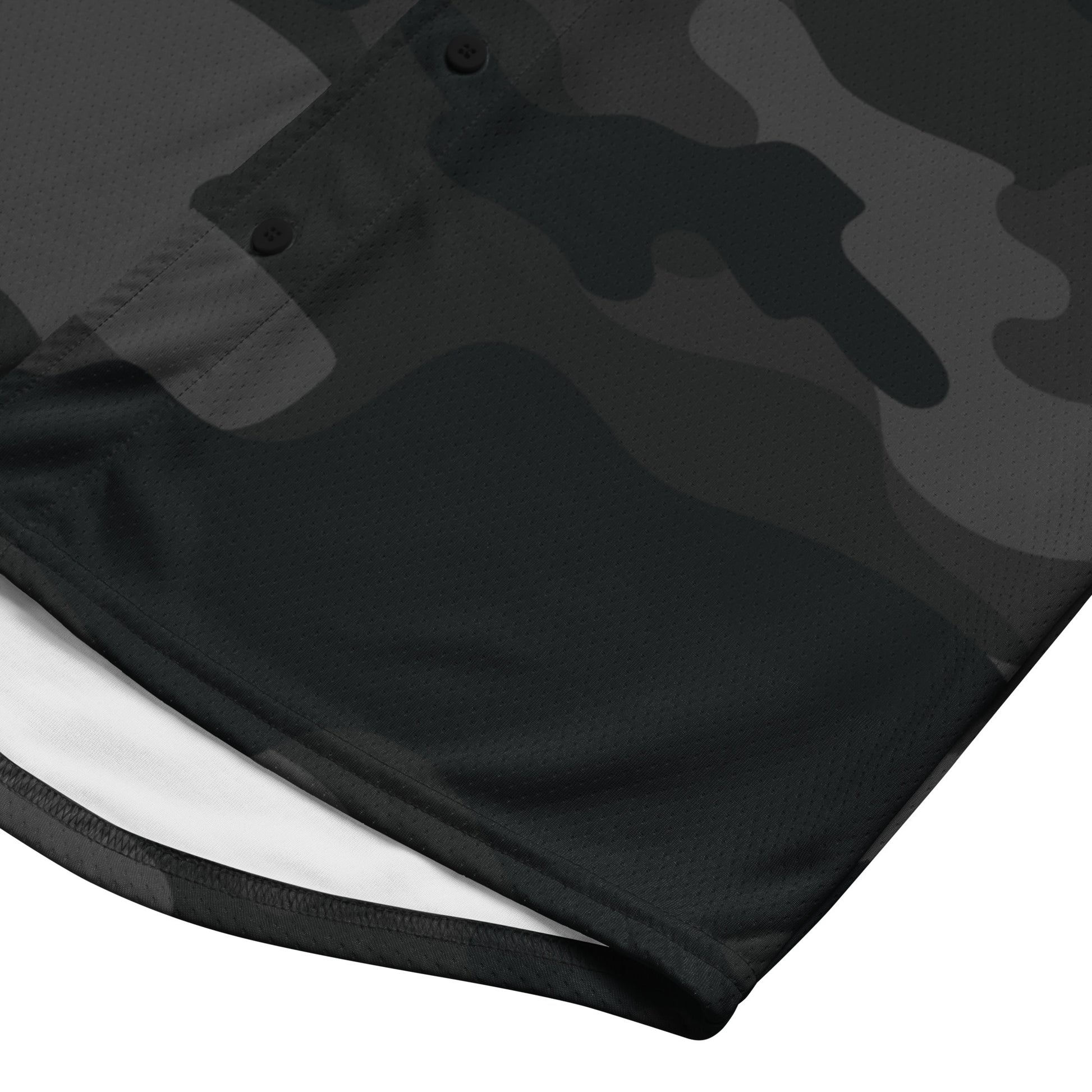 Baseball Jersey | Black Camouflage