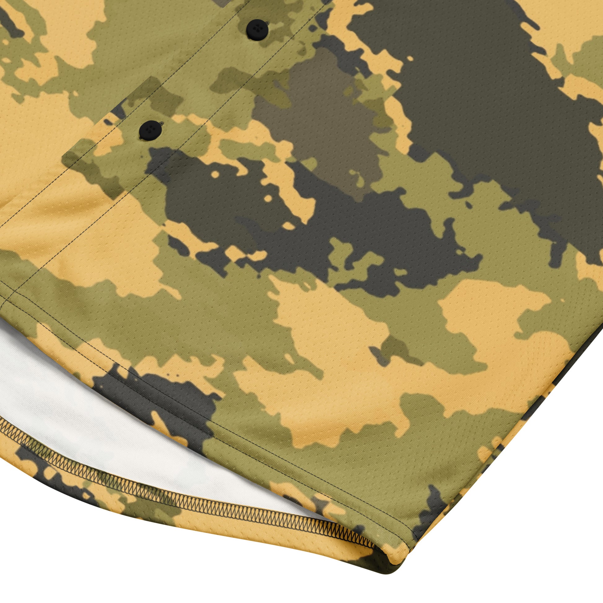 Camo Baseball Jersey | Desert Green Watercolor Camouflage