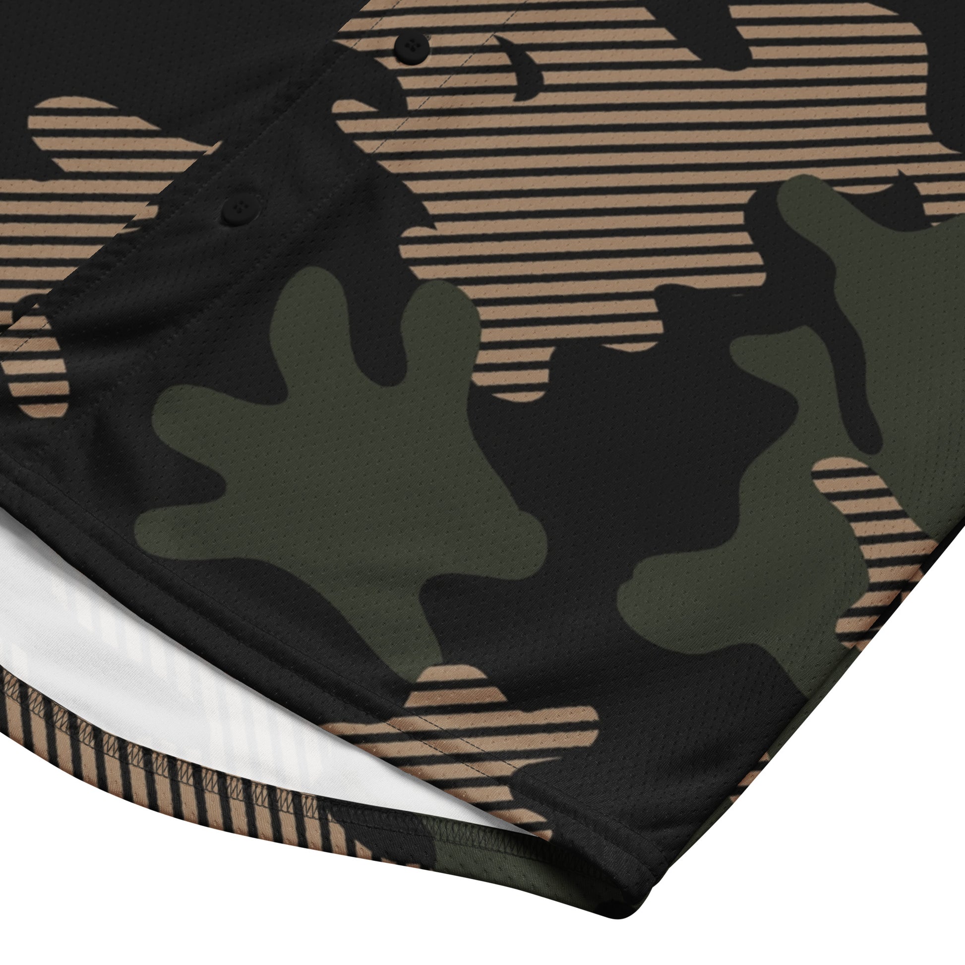 Camo Baseball Jersey | Military Green Camouflage