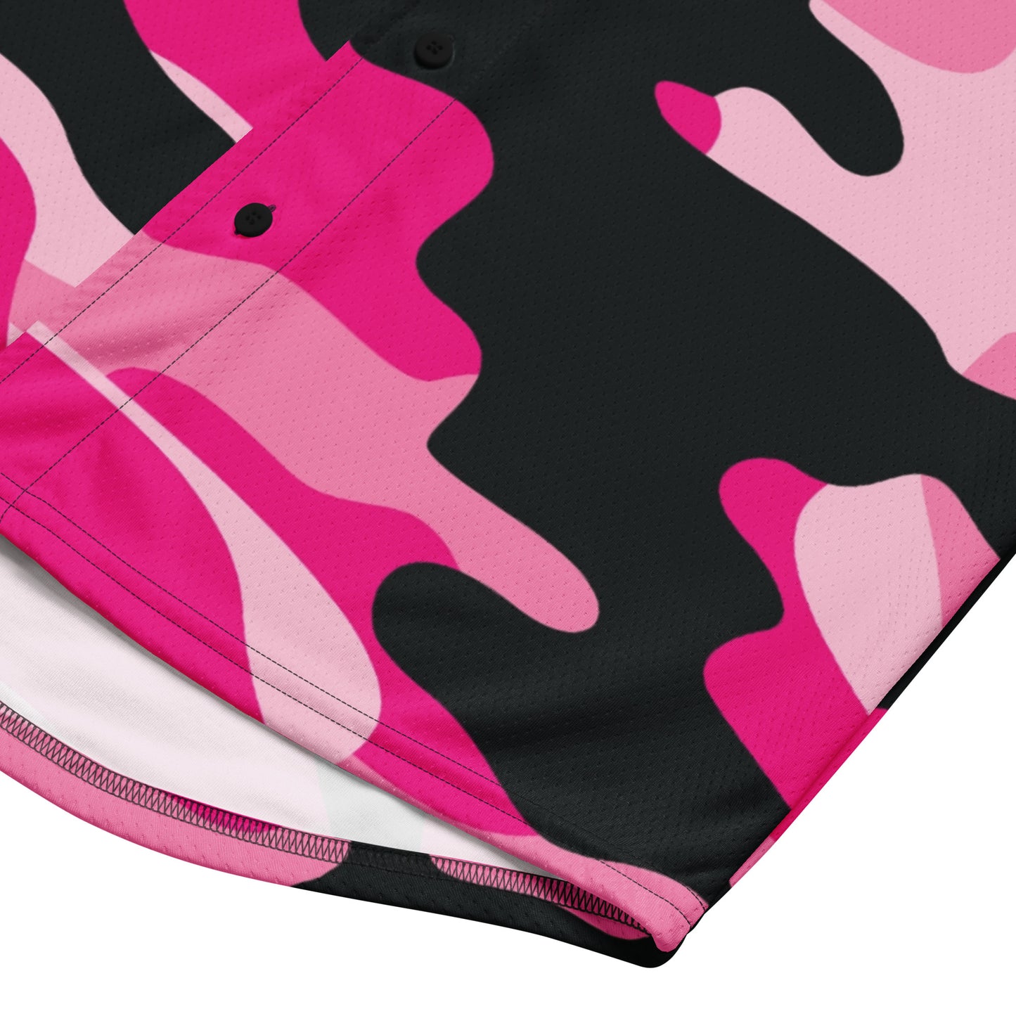 Camo Baseball Jersey | Pink, Candy, Black and Cerise