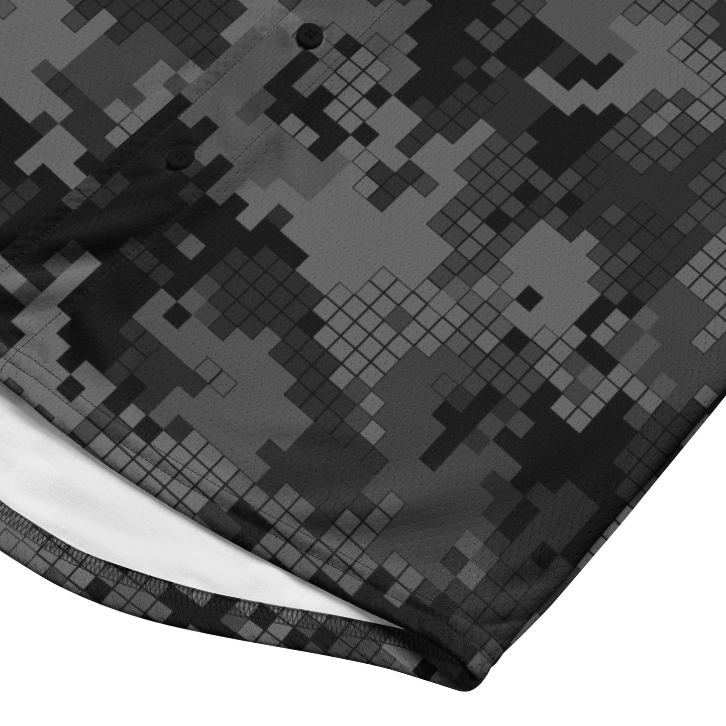 Gray Camo Jersey | Digital Monochrome Camouflage