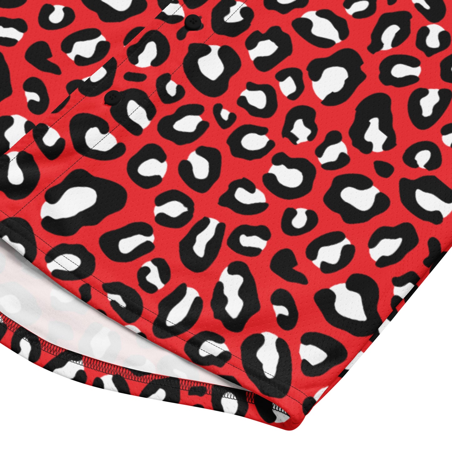 Leopard Jersey | Red, Black, and White Pattern