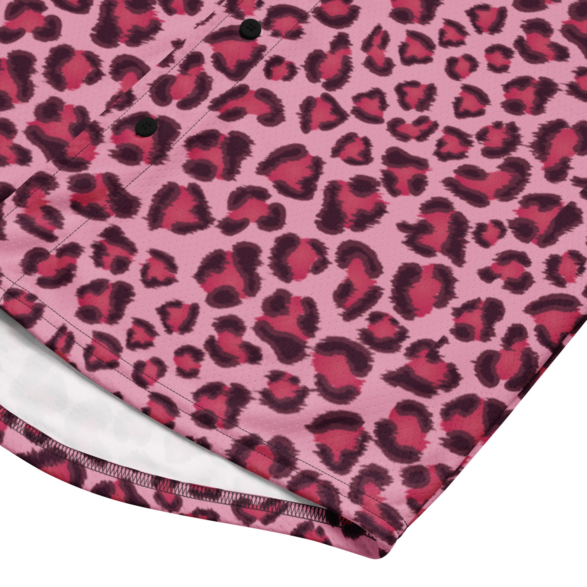 Leopard Jersey | Pink, Cherry and Black Pattern