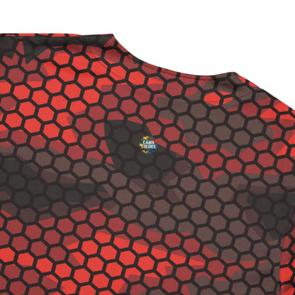 Red Camo Baseball Jersey | Geometric Hive