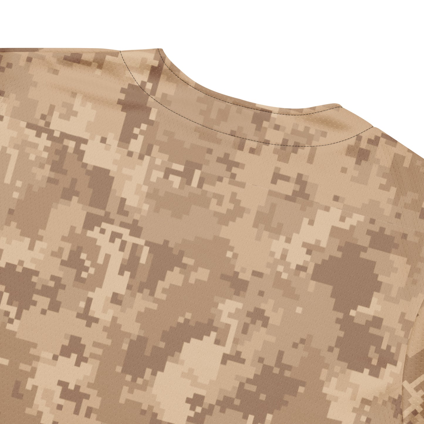 Brown Camo Baseball Jersey | Pixel Camouflage