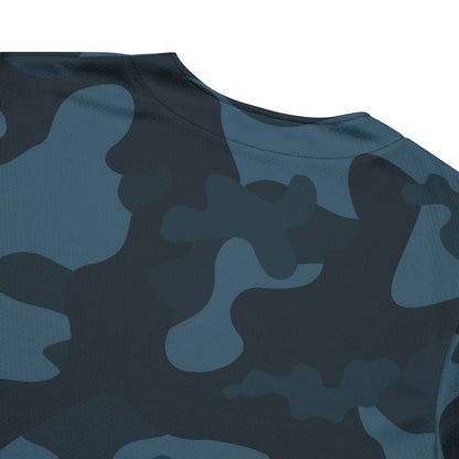 Camo Baseball Jersey | Military Blue Camouflage