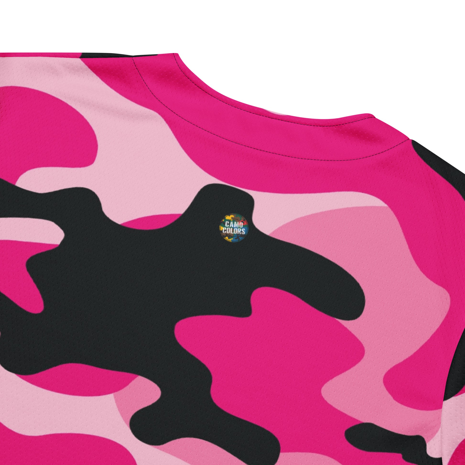 Camo Baseball Jersey | Pink, Candy, Black and Cerise