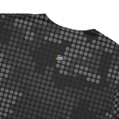 Camo Baseball Jersey | Stylish Black Pixel Camouflage