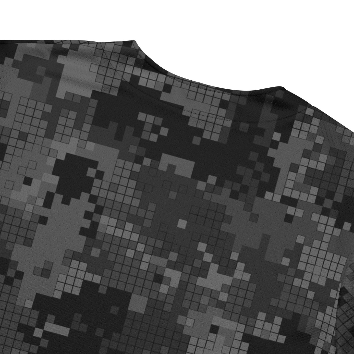 Gray Camo Jersey | Digital Monochrome Camouflage