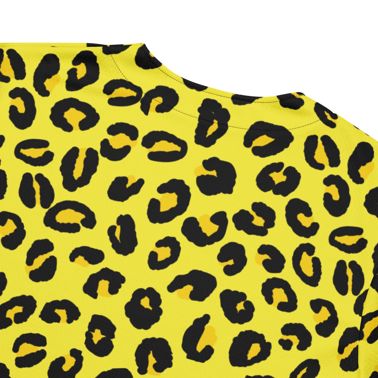 Leopard Baseball Jersey | Black and Yellow