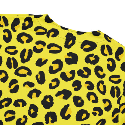 Leopard Baseball Jersey | Black and Yellow