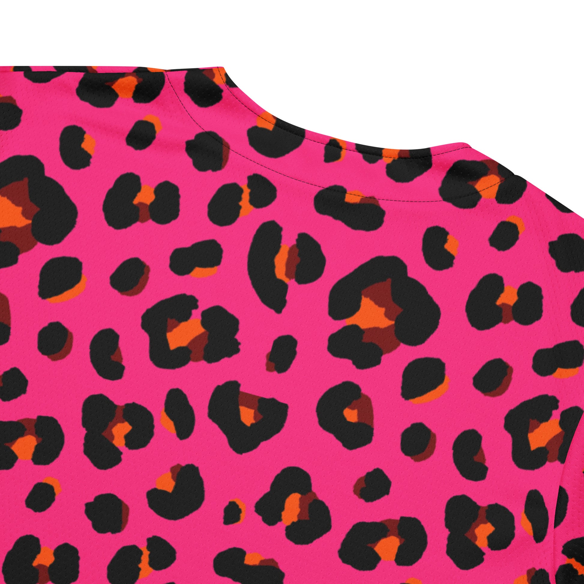 Leopard Jersey | Cerise Pink, Orange and Black