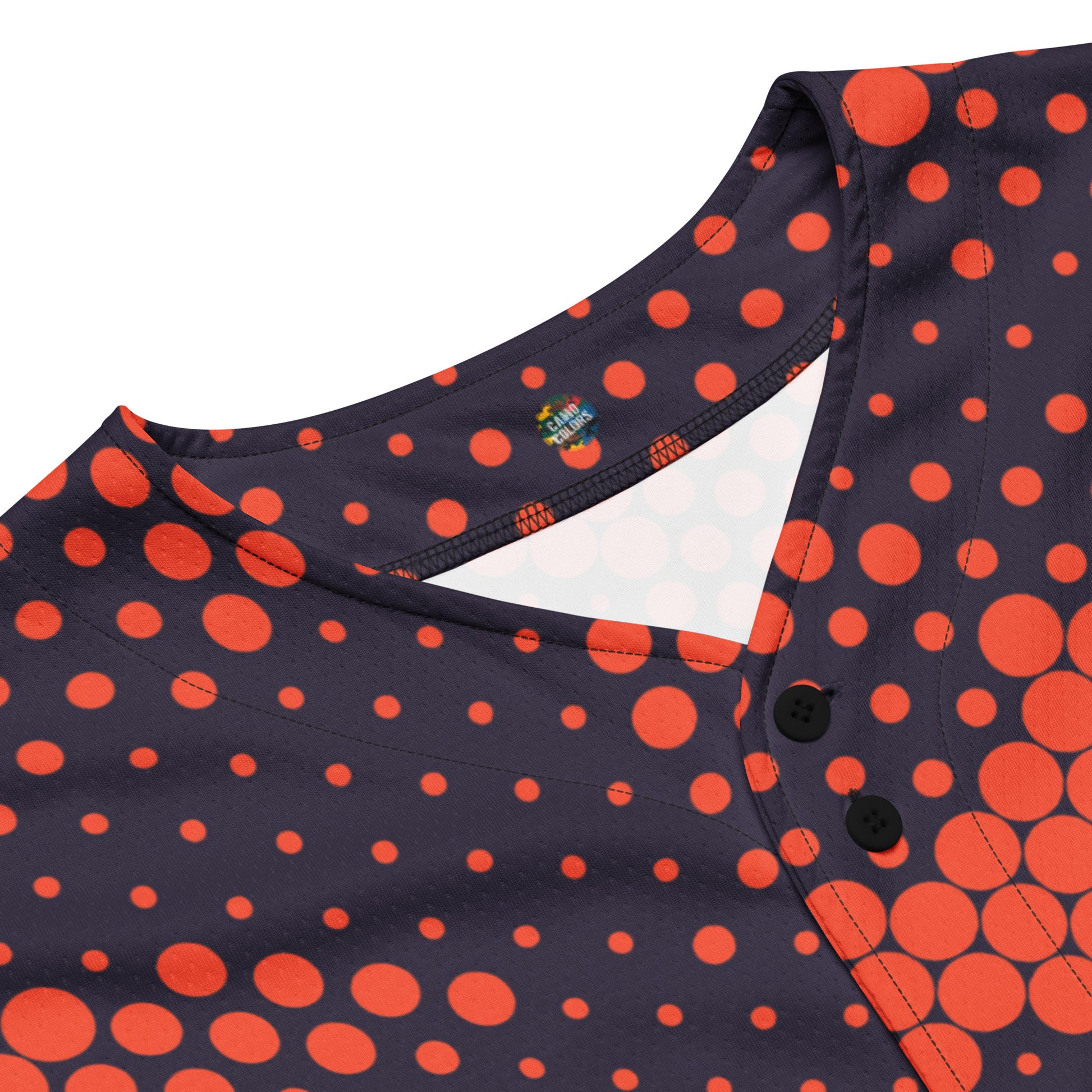 Baseball Jersey | Blue & Orange Digital Camouflage