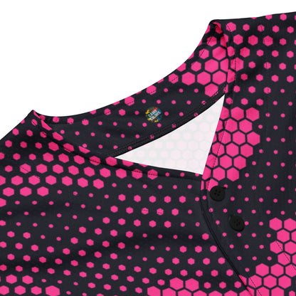 Baseball Jersey | Pink Digital Dotted Camouflage