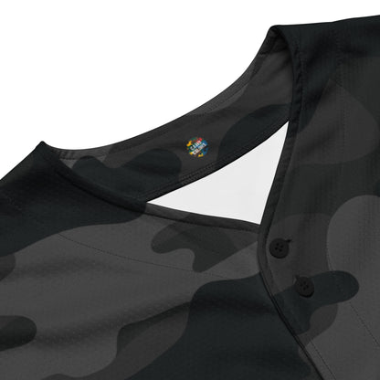 Baseball Jersey | Black Camouflage