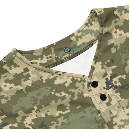 Green Camo Baseball Jersey | Ukraine Green Camouflage