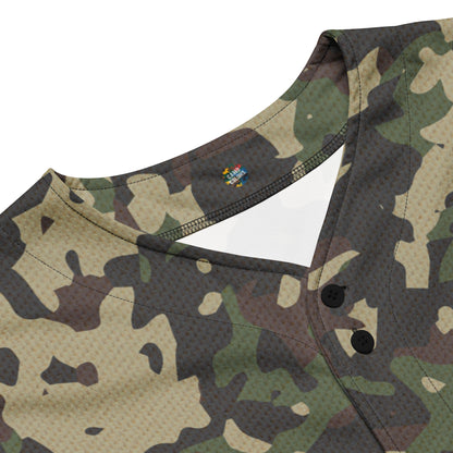 Camo Baseball Jersey | Military Brown, Khaki, Gray and Lava