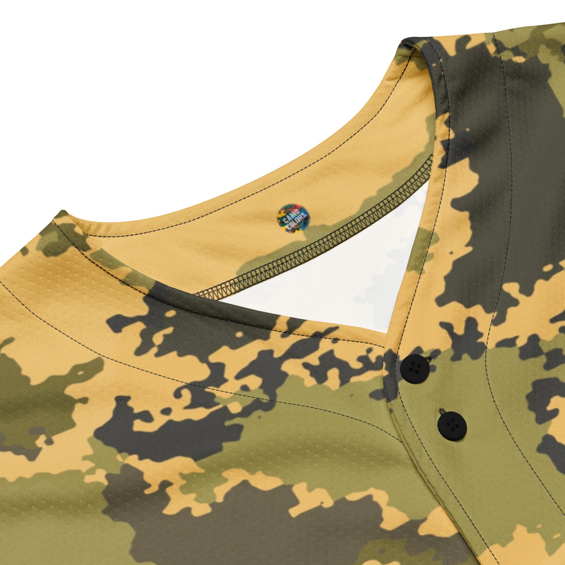 Camo Baseball Jersey | Desert Green Watercolor Camouflage