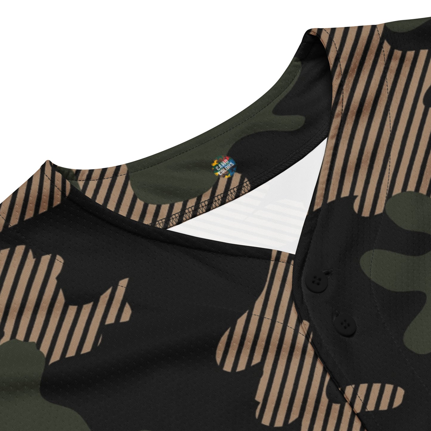 Camo Baseball Jersey | Military Green Camouflage