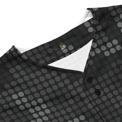 Camo Baseball Jersey | Stylish Black Pixel Camouflage