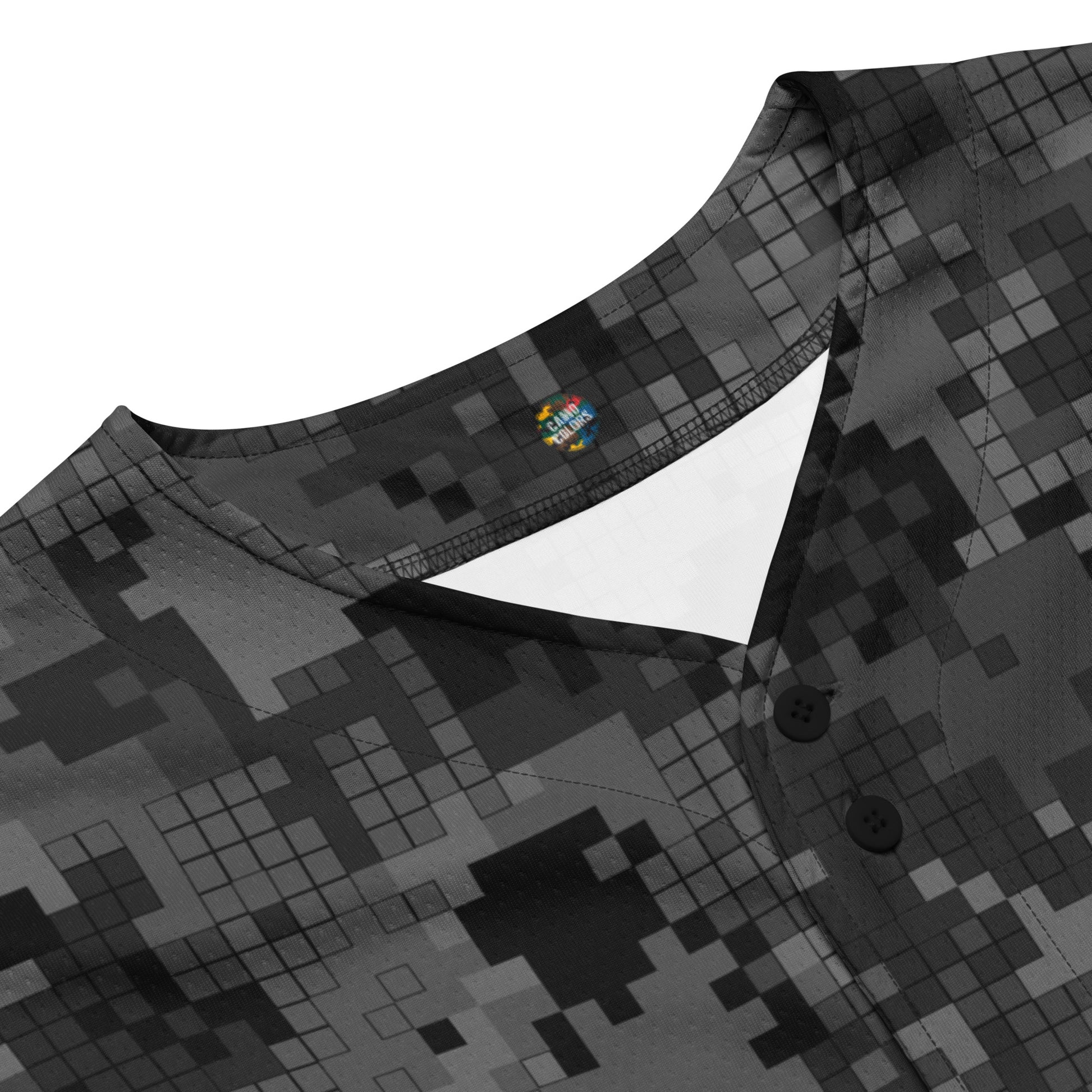 Gray Camo Jersey | Digital Monochrome Camouflage