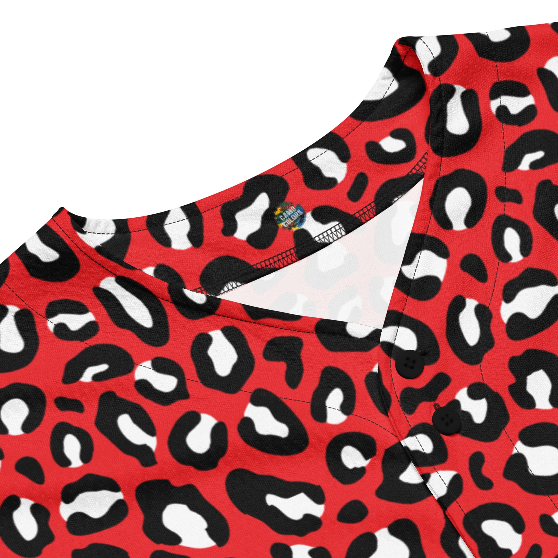 Leopard Jersey | Red, Black, and White Pattern