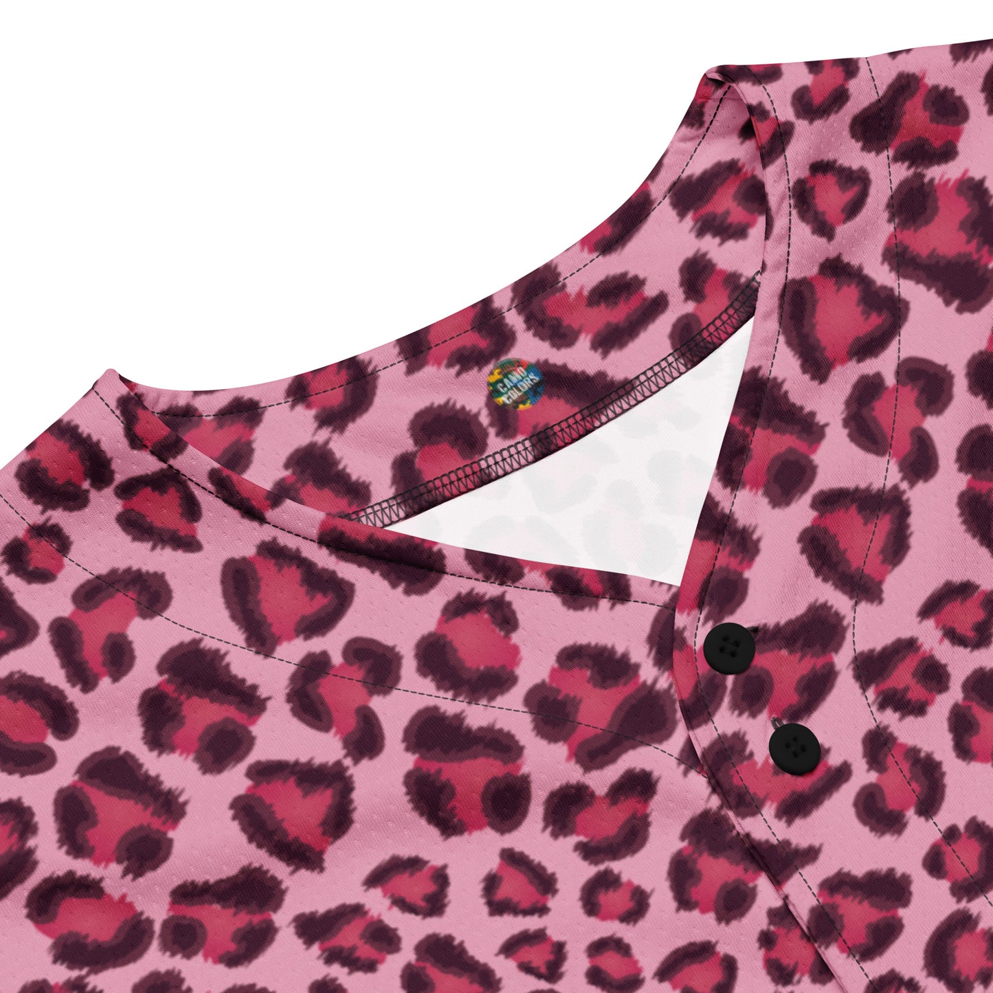 Leopard Jersey | Pink, Cherry and Black Pattern