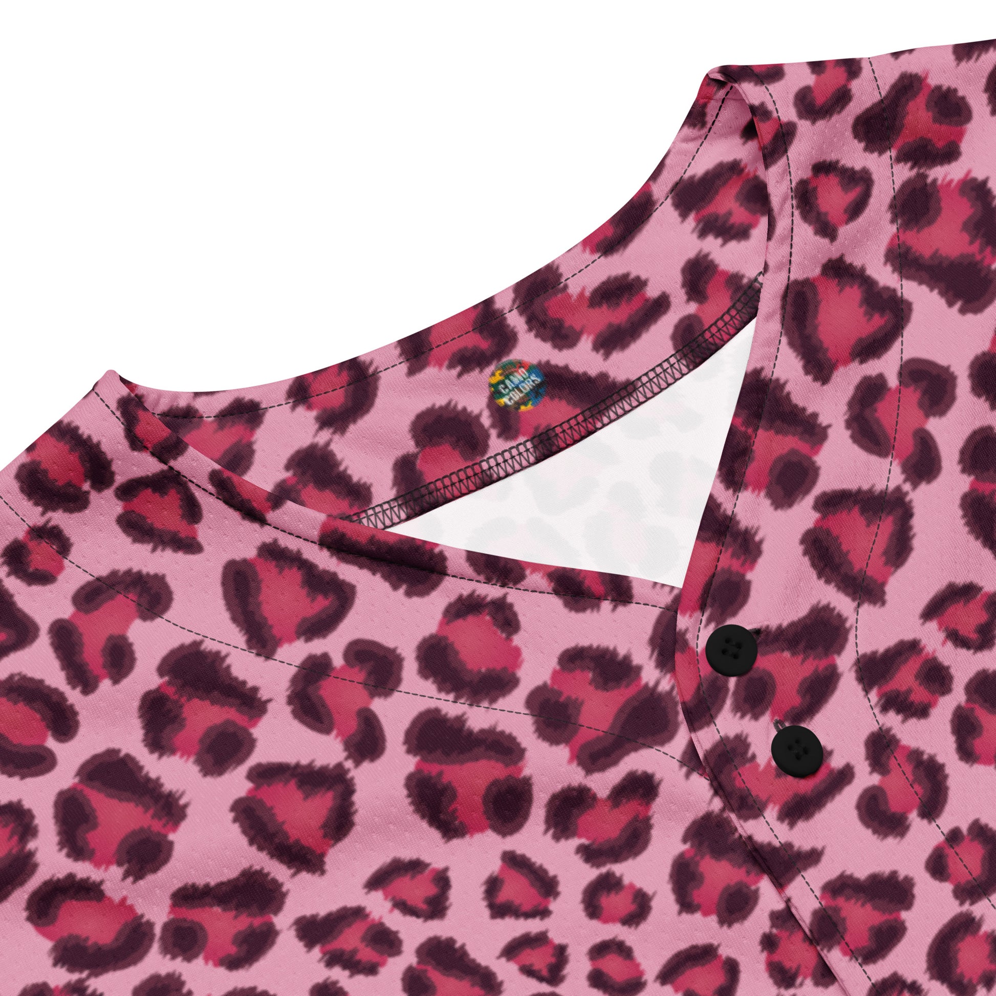 Leopard Jersey | Pink, Cherry and Black Pattern