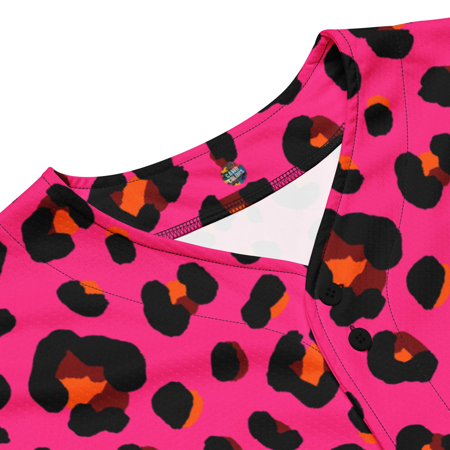 Leopard Jersey | Cerise Pink, Orange and Black