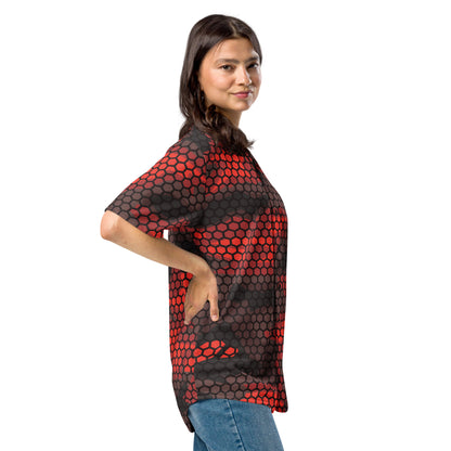 Red Camo Baseball Jersey | Geometric Hive