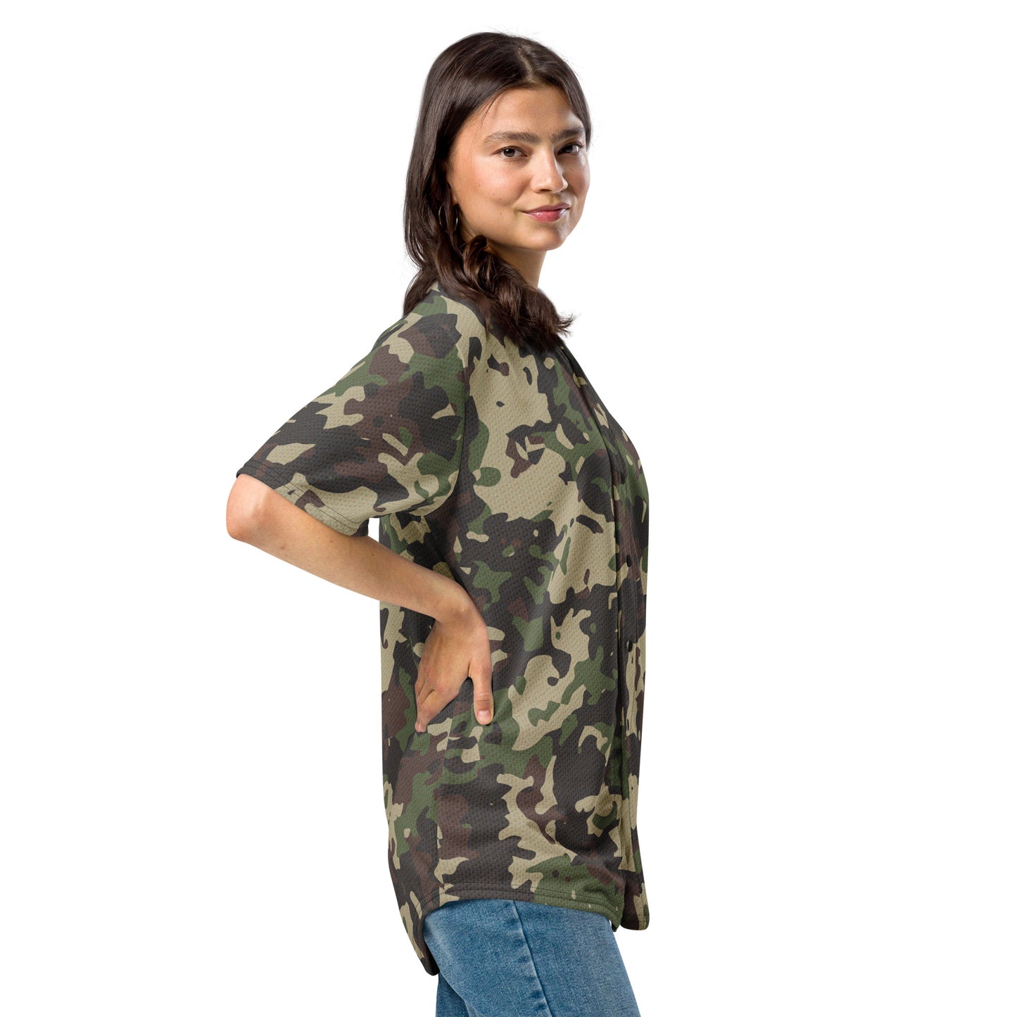 Camo Baseball Jersey | Military Brown, Khaki, Gray and Lava