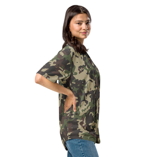 Camo Baseball Jersey | Military Brown, Khaki, Gray and Lava