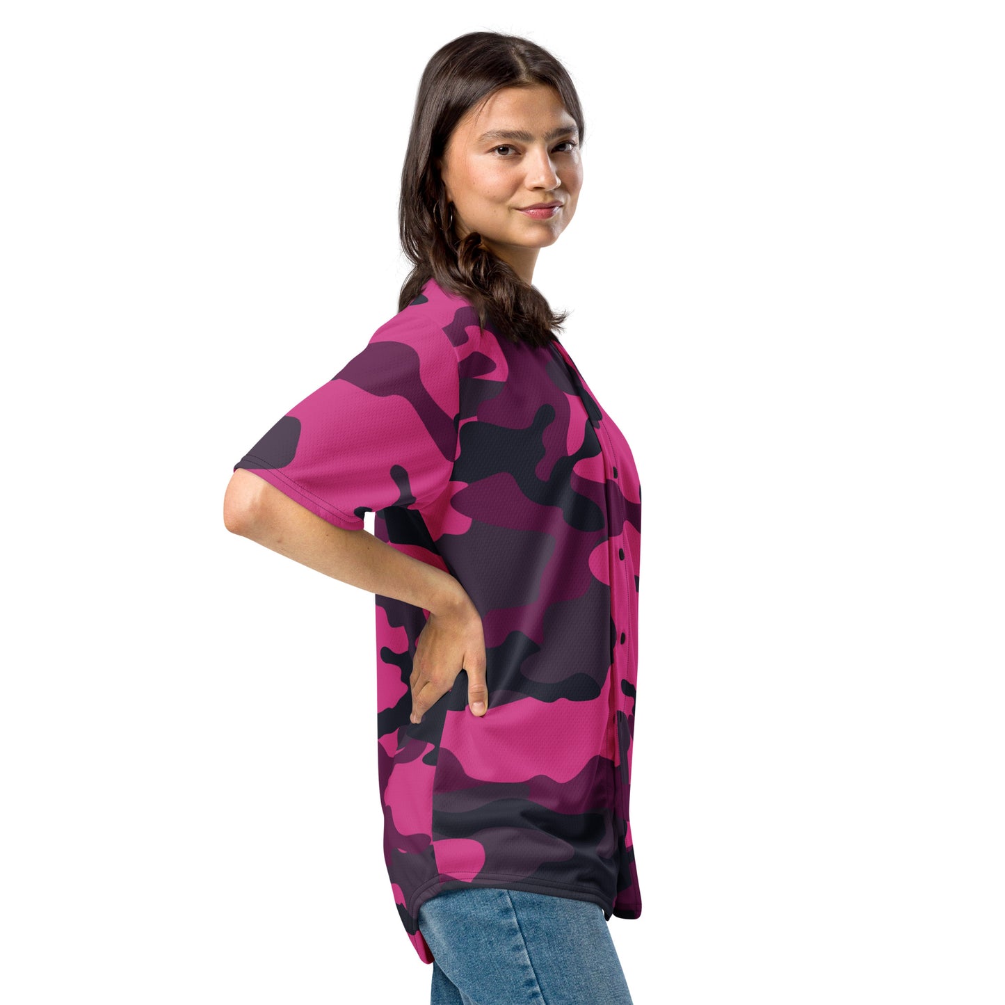 Pink Camo Jersey | Mixed Onyx and Blue Camouflage