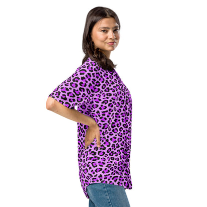 Leopard Jersey | Purple, Blue and Black Pattern