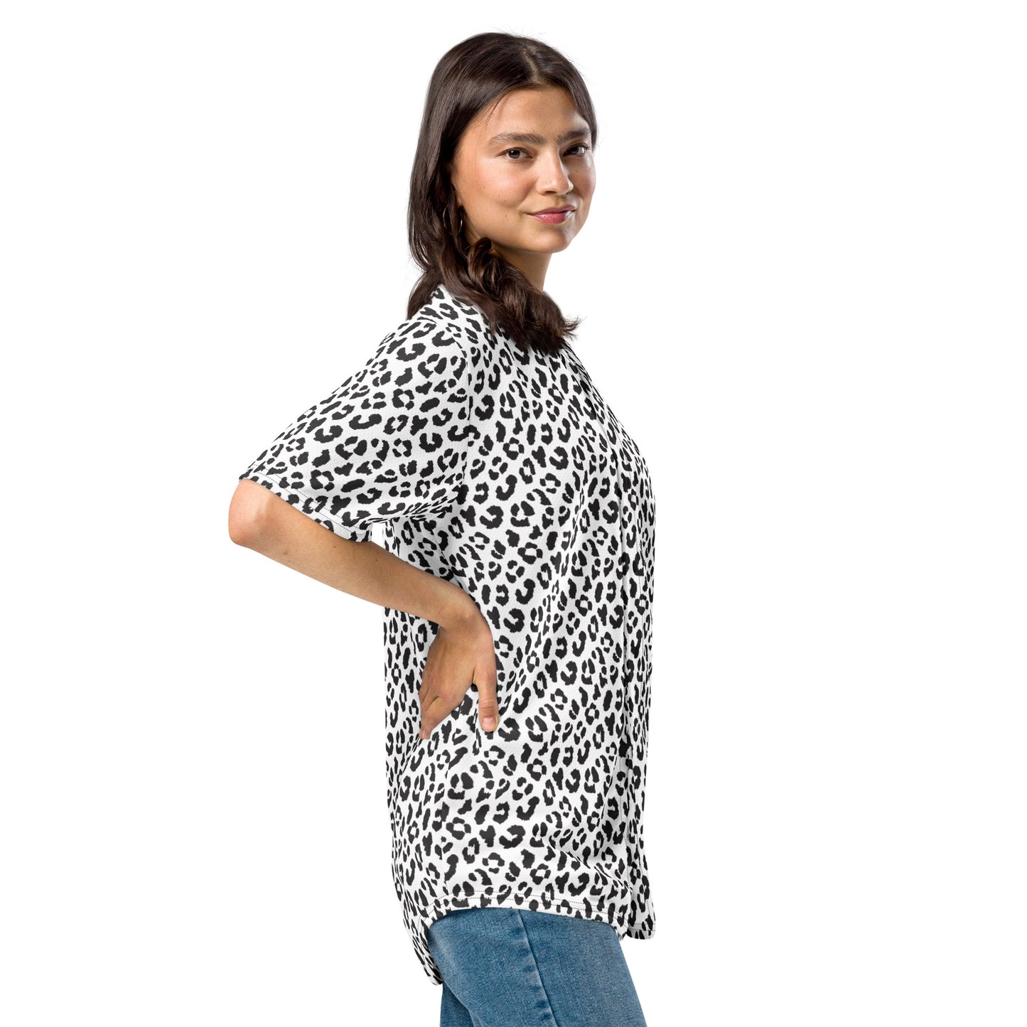 Leopard Jersey | Black and White Pattern