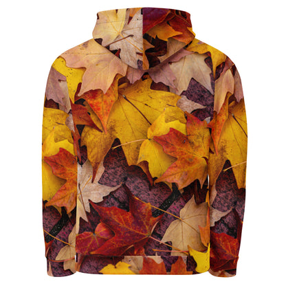 Autumn Leaves Hoodie | Maple Tree Leaves Print | Unisex