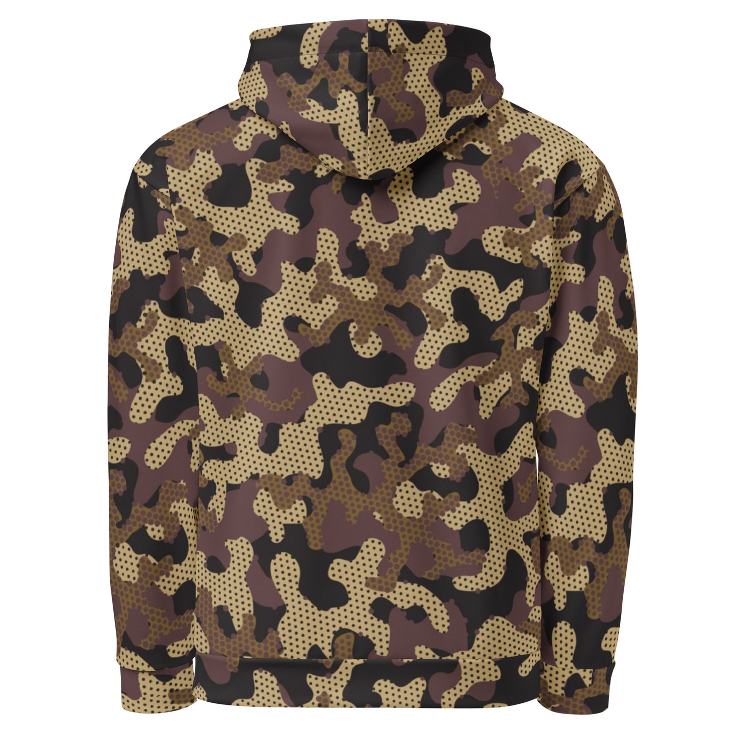 Green Uniform Camo Hoodie | Unisex | Mixed Brown & Beige