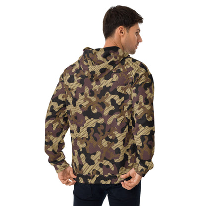 Green Uniform Camo Hoodie | Unisex | Mixed Brown & Beige