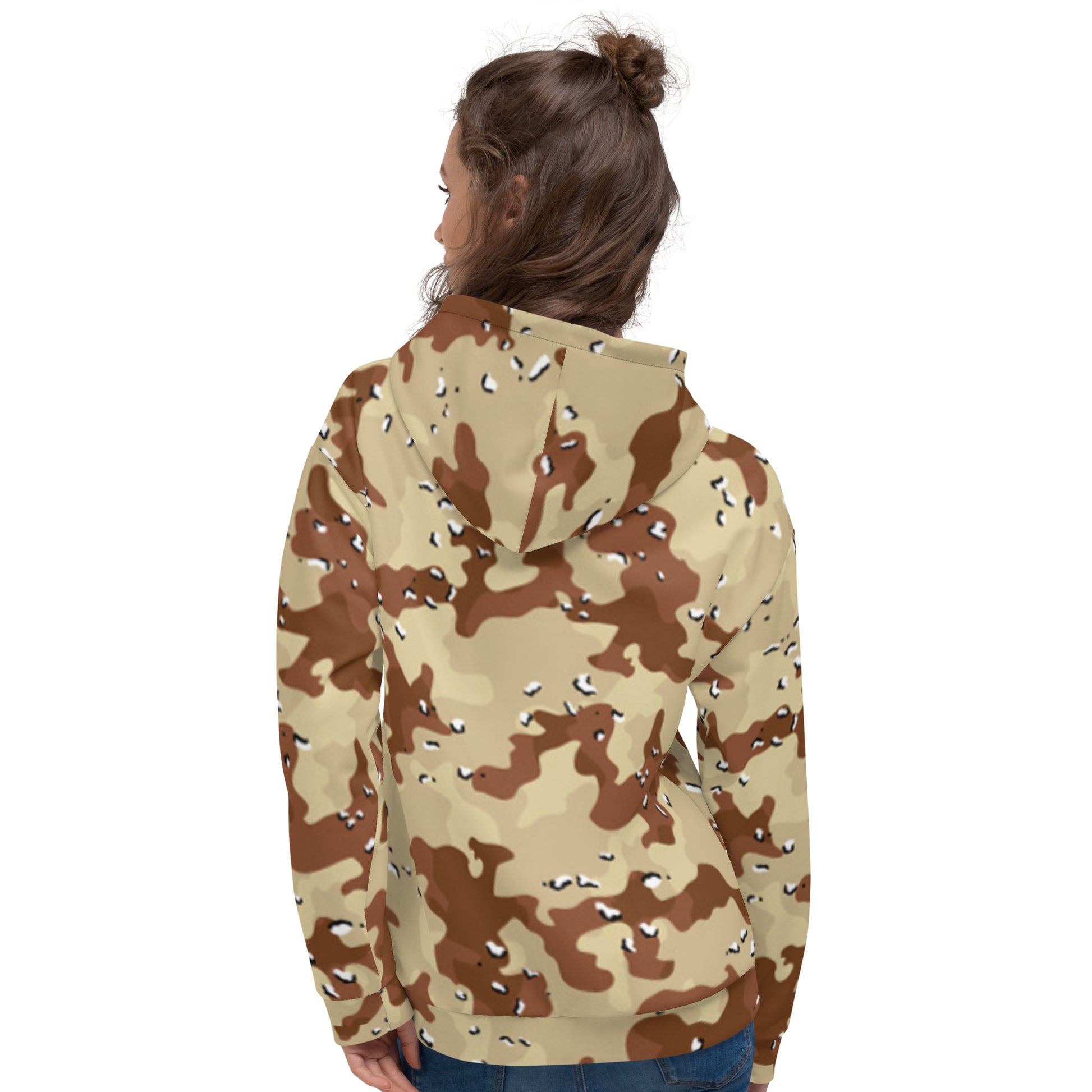 Desert Storm Camouflage Hoodie | Sand Brown Army Style