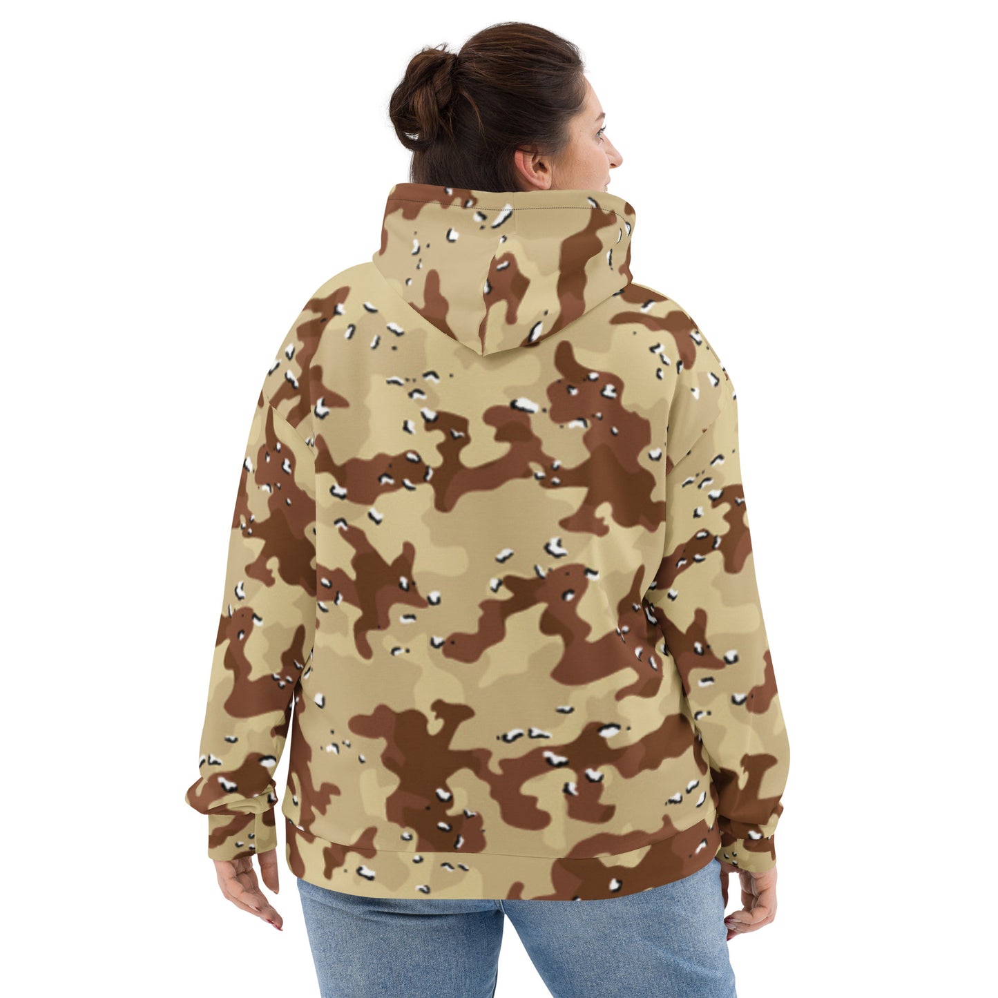 Desert Storm Camouflage Hoodie | Sand Brown Army Style